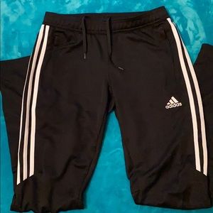 black adidas joggers